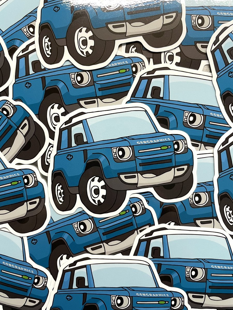 9️⃣0️⃣
#自主制作 #ステッカー #ランドローバー #ディフェンダー90 #sticker #landrover #defender #newdefender #defender90 #defender110 #genninomiya #gengraphics #illustration #design