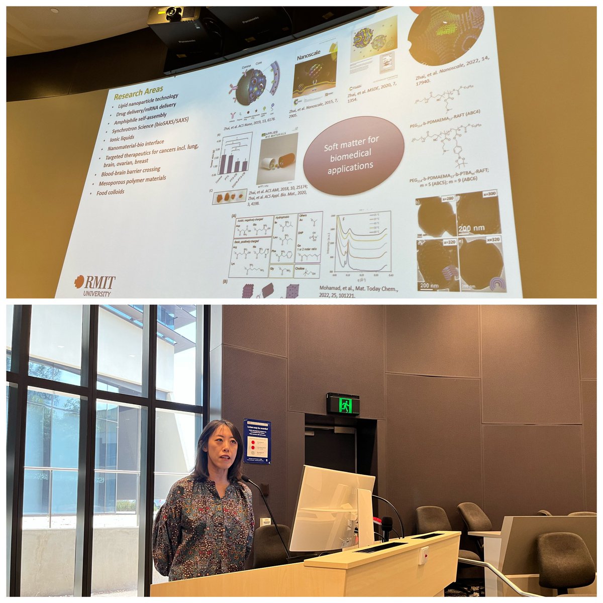 Marta Krasowska (@marta_krasowska) on Twitter photo Our awesome visitor from <a href="/RMIT/">RMIT University</a>, <a href="/Popozhai/">Maggie Zhai</a> who was awarded 2022/2023 <a href="/Colloids_AusNZ/">Australasian Colloids and Interface Society</a> ACIS Lectureship is talking us through the structure-function relationship in lipid nanoparticle design <a href="/UniSAFII/">UniSA Future Industries Institute</a> seminar Our awesome visitor from <a href="/RMIT/">RMIT University</a>, <a href="/Popozhai/">Maggie Zhai</a> who was awarded 2022/2023 <a href="/Colloids_AusNZ/">Australasian Colloids and Interface Society</a> ACIS Lectureship is talking us through the structure-function relationship in lipid nanoparticle design <a href="/UniSAFII/">UniSA Future Industries Institute</a> seminar