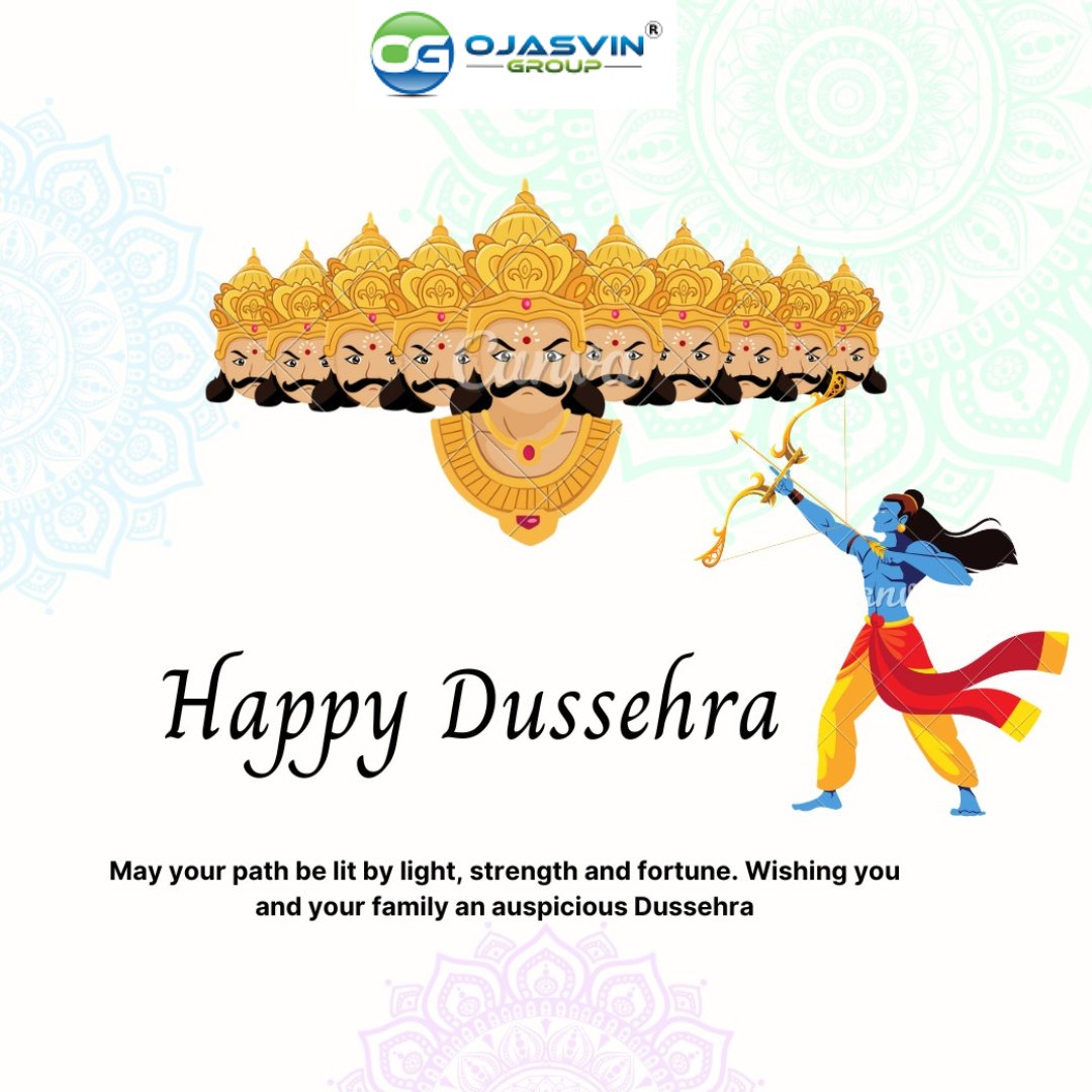 GroupOjasvin's tweet photo. Wishing you a happy and auspicious Dusshera! May the victory of good over evil bring prosperity and happiness to your life.
#ojasvingroup #Dusshera #HappyDusshera  #VijayaDashami #Dussehra2023 #Dusshera https://t.co/t9HRjXtG2P