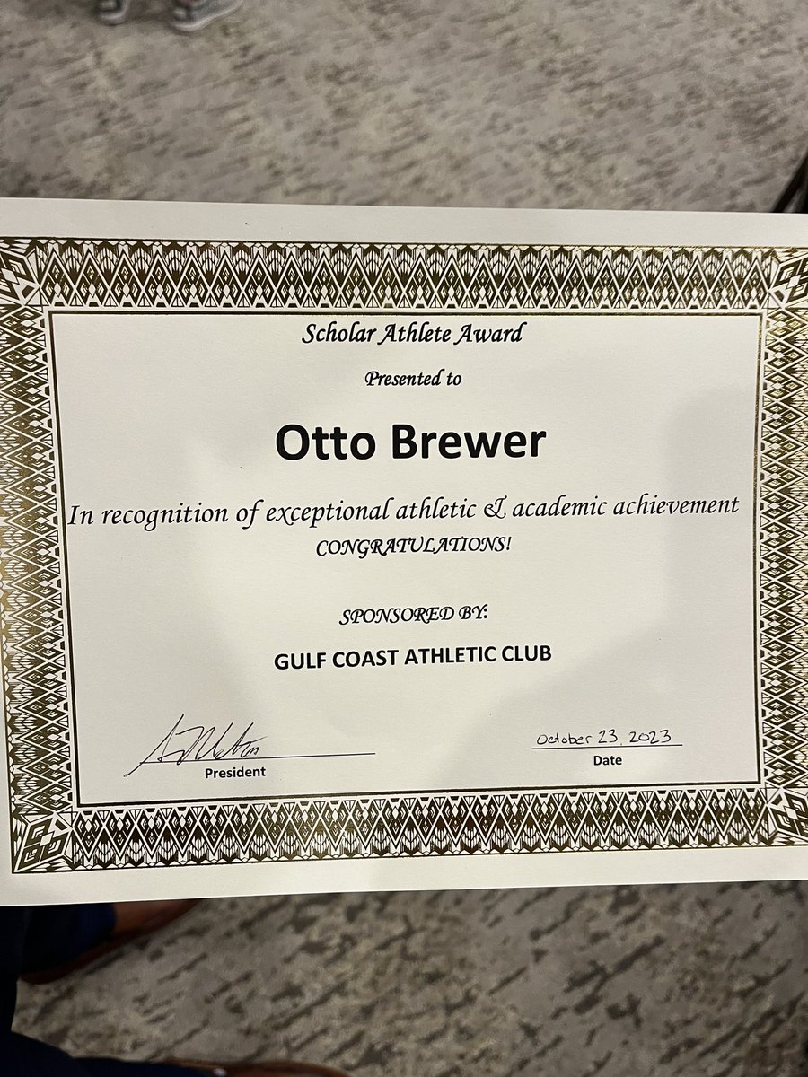 Blessed to be chosen as the Scholar Athlete by the Gulf Coast Athletic Club. <a href="/GSHSDolphins/">Gulf Shores High School Football</a> <a href="/DexPreps/">DexPreps</a> <a href="/BenThomasPreps/">Ben Thomas</a> <a href="/HallTechSports1/">Hall-Tech Sports</a> <a href="/calabounty/">Corey LaBounty</a>
