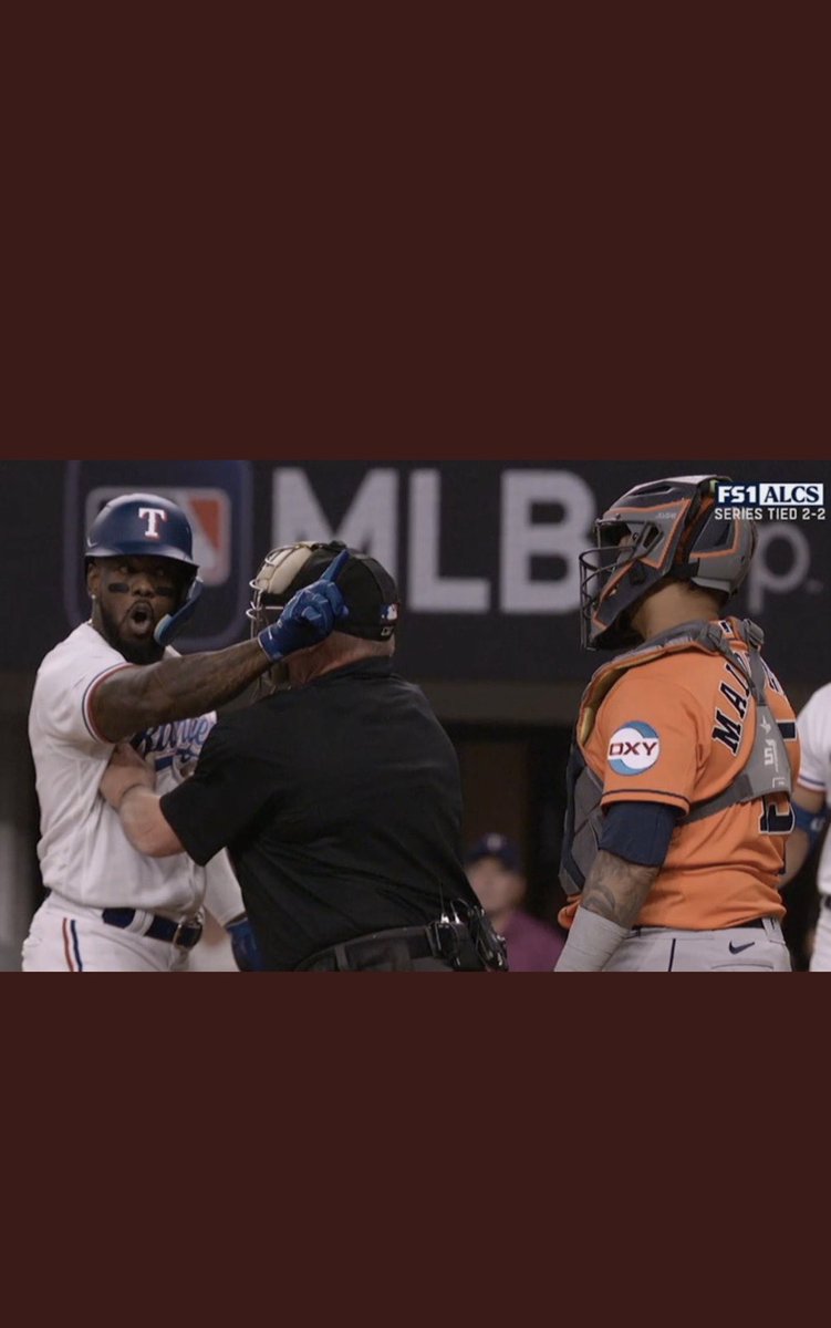 What’d Maldonado say after game 5? “Don’t wake up the Astros.”
Guess what? 
“Don’t wake up Adolis Garcia!”

How the tables have turned….. 🔥
#Rangers
