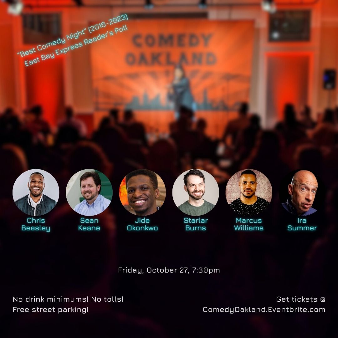 Friday and Saturday Night Live Standup Comedy Showcase at Comedy Oakland features industry veterans with up and coming comedians to bring you a night full of laughs!
eventbrite.com/e/comedy-oakla… #oakland #comedy