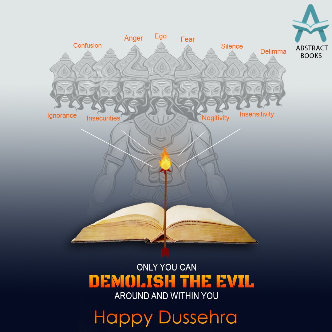 AbstractBooks's tweet photo. Abstract Books wishing you all a very #HappyDusshera. https://t.co/n4u9Y67qRw