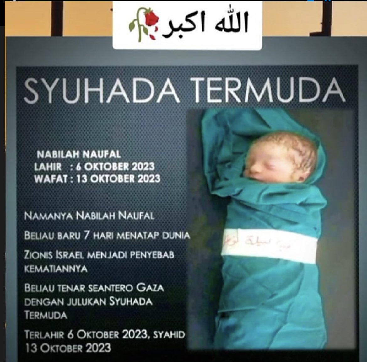 localrkyt's tweet photo. Beliau singgah buat sementara sebelum kembali nya ke syurga 🥺 https://t.co/dJz9fhyaBc
