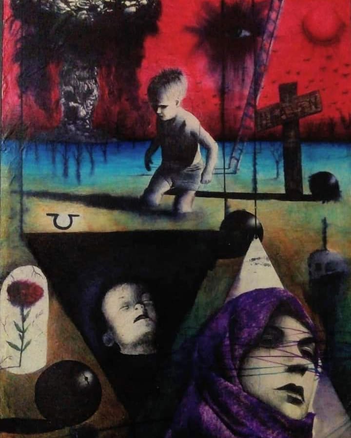 jav113's tweet photo. "Cielo Rojo (niñez)"
Bolígrafo/papel
30 x 40 cm
Jav 113
2016
Colección particular
#nowar #artwork #niñez #drawing #war #drawingpaper #art #artist #child #childhood #originalartwork #obscureart  #dibujo #artista #arte #dibujosmexico #dibujante #arteoriginal #artista #arteoscuro https://t.co/m5BhJH2hRz