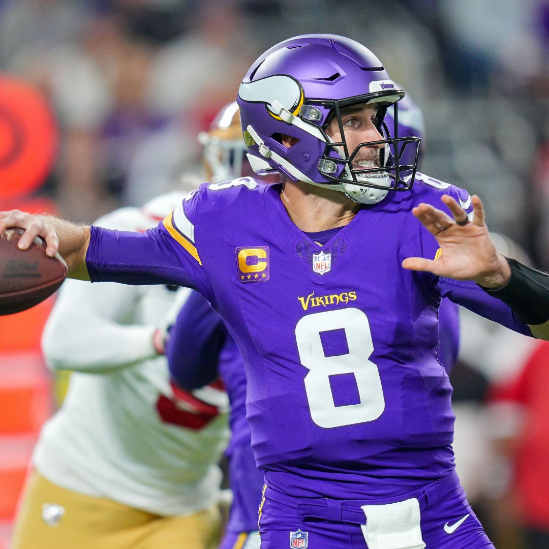 MySportsUpdate's tweet photo. Kirk Cousins tonight:

• 35/45 passing
• 378 passing yards
• 2 TDs

A huge win over the 49ers and Minnesota is now 3-4 on the season. Very much in it. https://t.co/q1rtjGp7nZ