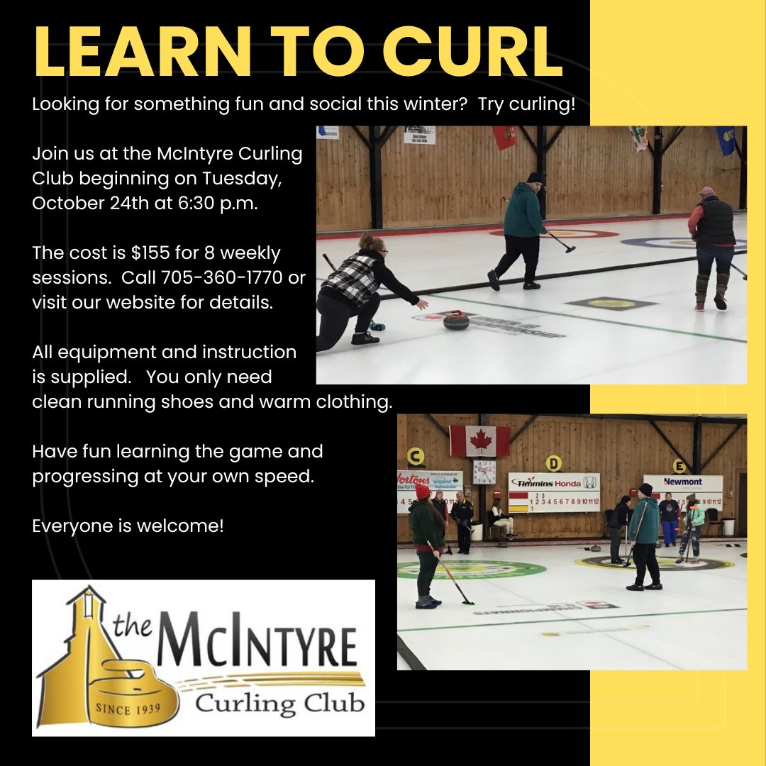curlthemac's tweet image. See you tomorrow! #curling #Timmins #learntocurl