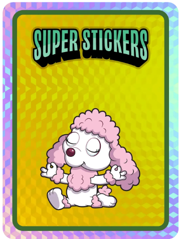 Couldnt think of what to get for lil miss 9 who is about to turn double digits.... so I turned her one and only VF2 polished poodle into her very first <a href="/veefriends/">VeeFriends</a>  super sitcker!!!  Pink and shiny.. every 10 year olds dream! 😍 loving these so much <a href="/garyvee/">Gary Vaynerchuk</a>