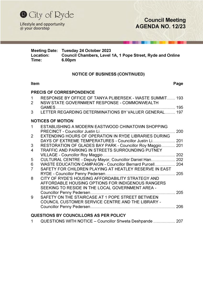 City of Ryde tweet media