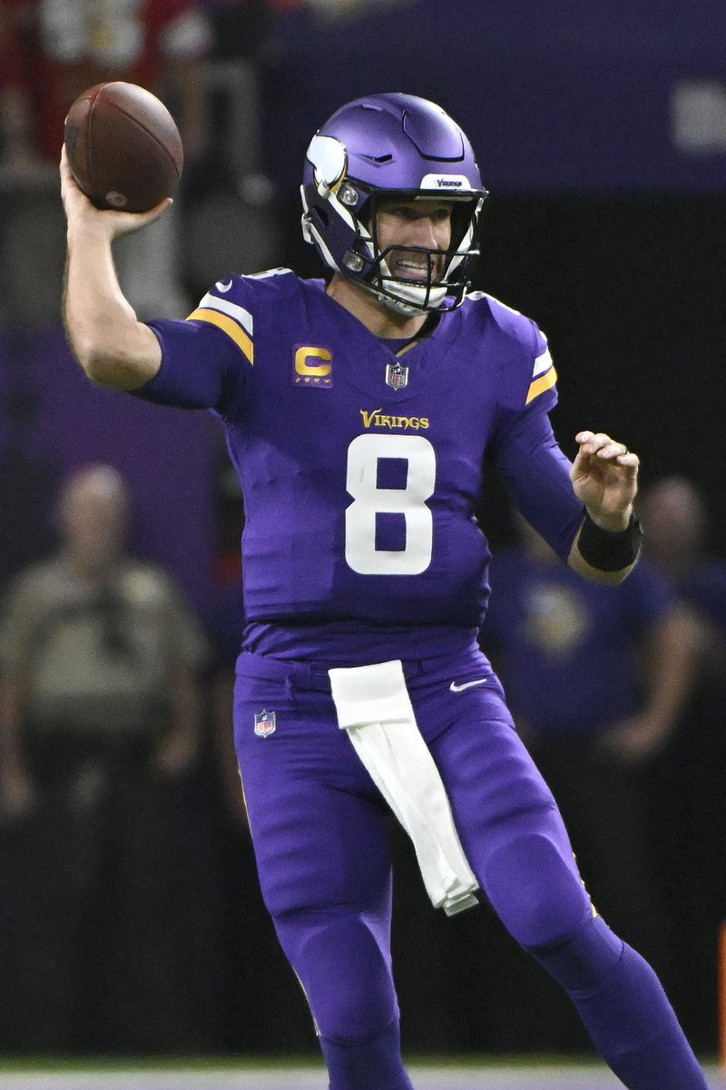 BleacherReport's tweet photo. Kirk Cousins in prime time 🌟

35/45
378 YDS
2 TD
1 INT
Sacked: 0 TIMES‼️ https://t.co/0q5Z4e0WJd