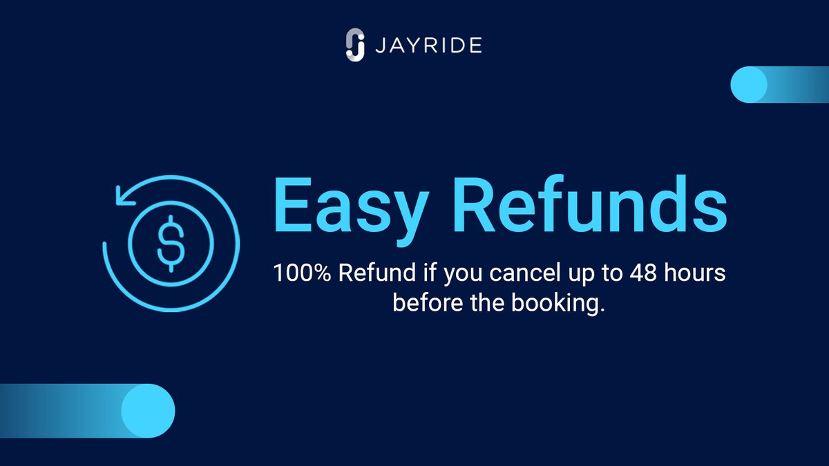 When you book your transfer through Jayride and your plans change, you can cancel up to 48 hours before travel and still receive a 100% refund! Visit Jayride.com today to book.
#jayride
#travel
#airporttransfer