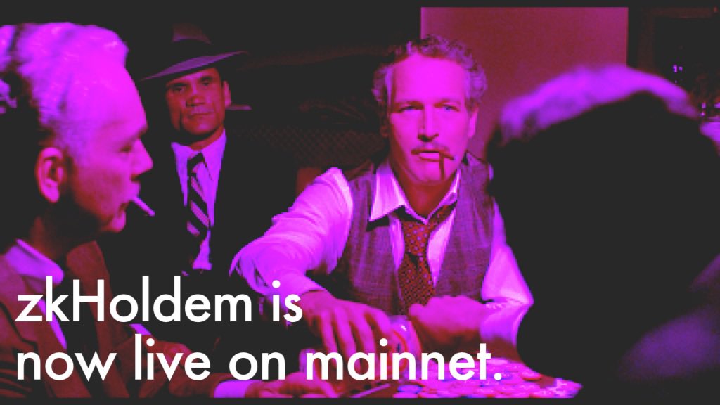 zkHoldem's tweet image. To all the rounders,

zkHoldem is now live on @mantanetwork Manta Pacific L2 at

mainnet.zkholdem.xyz/manta

Fully on-chain, 0 in-game rake.

From this point onward, 
the online poker industry will be fundamentally changed.