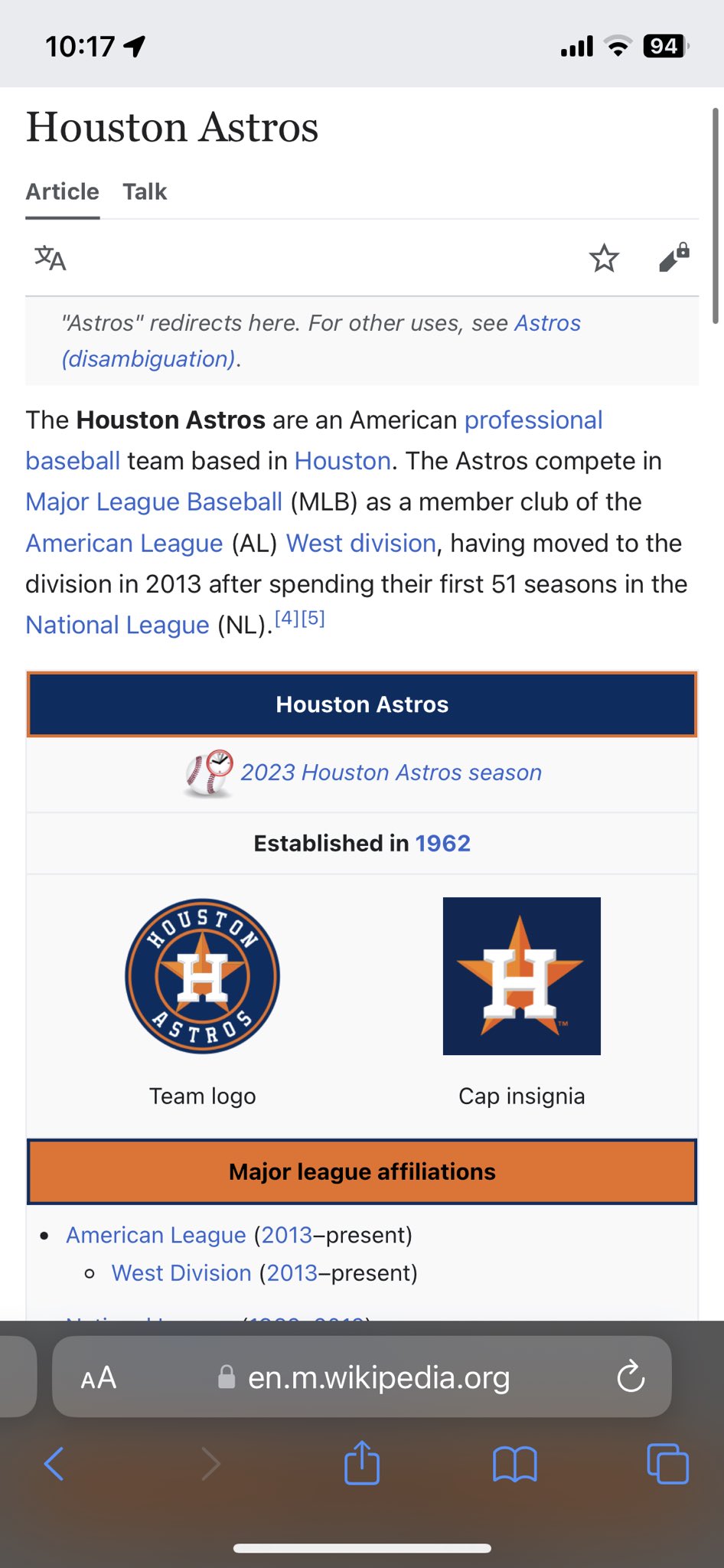 Houston Astros - Wikipedia