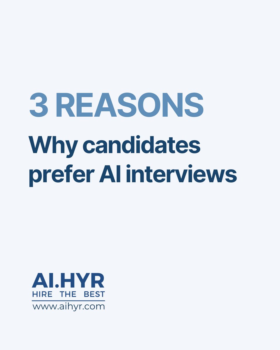 aihyr_official's tweet image. 📢 At AI.HYR, we&apos;ve conducted 500+ #AI interviews! 🤖 Wondered if candidates prefer this or if it&apos;s a company mandate? Results: 18% missed human touch but saw more pros than cons. Top reason? The flexibility to interview anytime, anywhere! 🌍 #AIInterviews #CandidateExperience