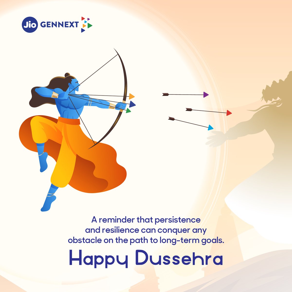 JioGenNext's tweet photo. May the essence of Dussehra fill your spirit with determination, innovation, and unwavering resilience, as we embrace a future filled with remarkable achievements and emerging new opportunities.
#Dussehra2023 #JioGenNext #MarketAccessProgram #HappyDussehra #TopicalSpot https://t.co/CnLFKJT5Qa
