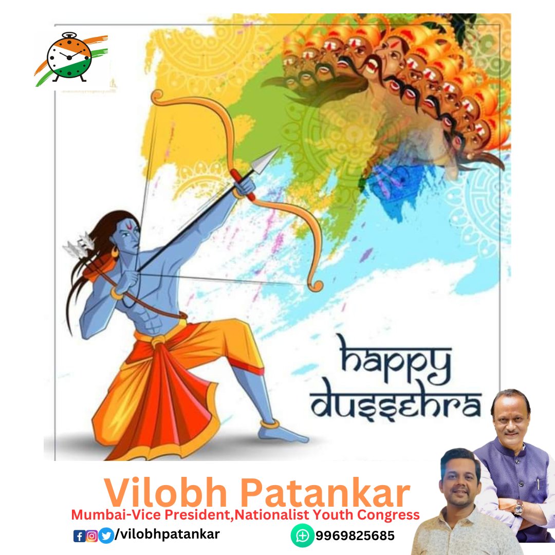 vilobhpatankar's tweet photo. #VilobhPatankar #NorthMumbai #HappyDussehra #dushera #navratri2023 #Dusra https://t.co/Q7TvBwVZqc