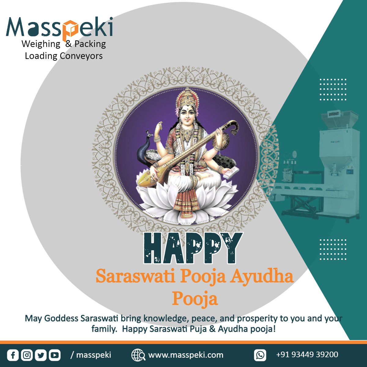 masspeki's tweet photo. Happy saraswathi pooja &amp; Ayudhapooja 2023
📷 : +91 93449 39200
📷: https://t.co/ppvseKMxtg
📷:Socialmedia: masspeki
#ricepacking #dhallpacking
#bagstackers #truckloadingconveyor
#rollerconveyor #transferconveyor
#testimonials #packingmachine
#emmppeassociates
#saraswatipuja https://t.co/CThwQKPwmk