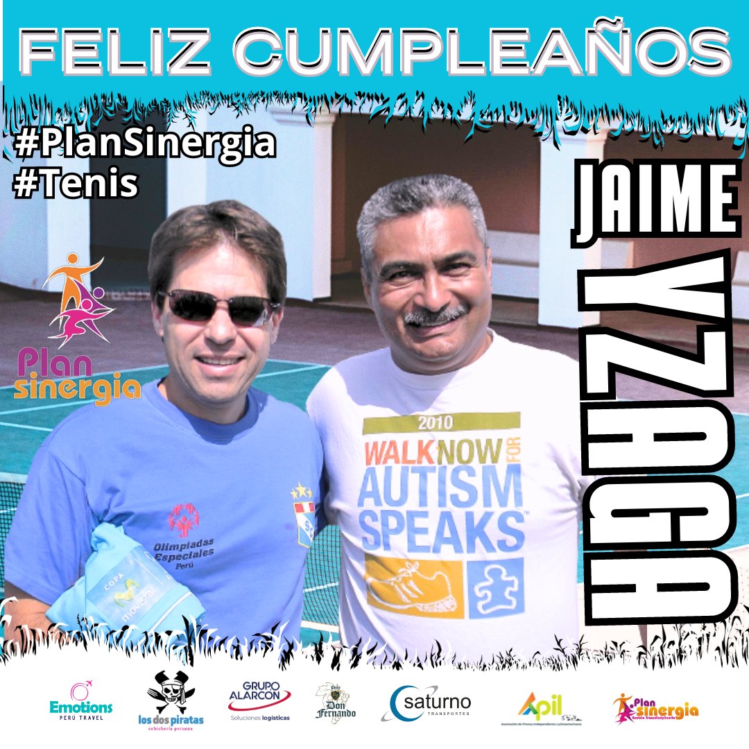PlanSinergia's tweet photo. #FelizCumpleaños 🇵🇪 @YzagaJ  Jaime Yzaga, es uno de los mejores 🎾tenistas peruanos, 🏆ganador del Juvenil en Roland Garros 🇫🇷 en 1985 y hoy está de celebración.
Nuestros mejores deseos para él.
#SomosHinchas
#JaimeYzaga https://t.co/te4OzNaQCo