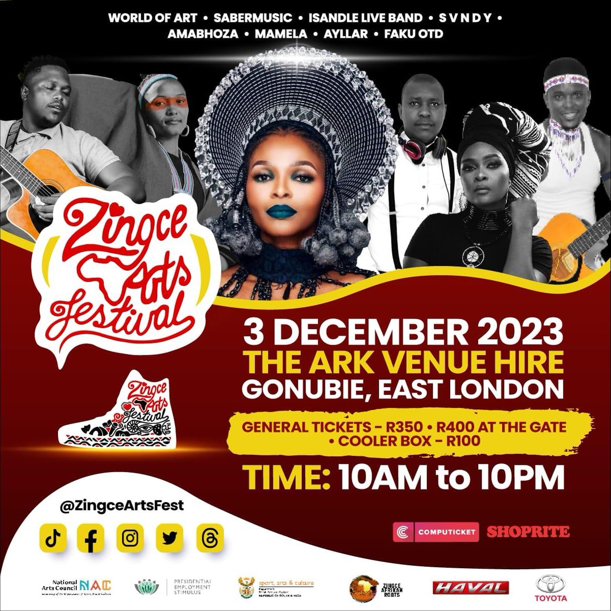 ZingceArtsFest's tweet photo. What does the R350 ticket get you? 

👇🏾                 Computicket + Shoprite 👇🏾 https://t.co/qd28VcL4XI