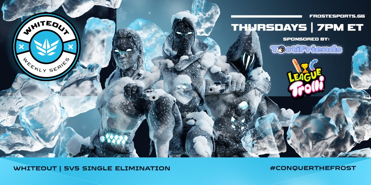 CenTahxzz's tweet photo. #VALORANT Whiteout #65 THIS THURSDAY, 7PM EST!
Ran by @FrostEsports and @TactiFriends_ 
Prize Pool: $100
Region: US + CA 
Streamed and Casted!
Signup: https://t.co/pReGVDJKhw https://t.co/1oqQKc8wDD