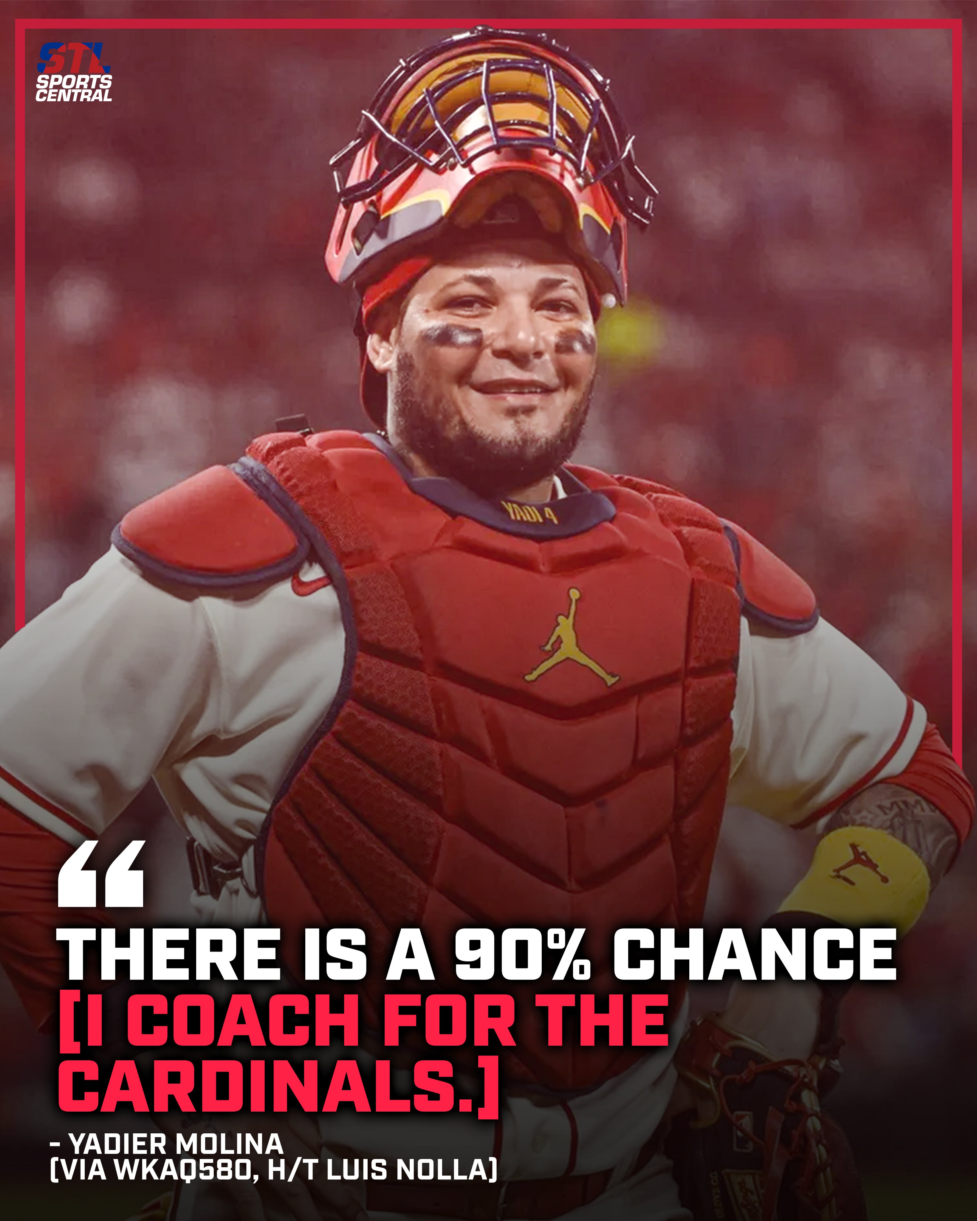 Yadier Molina: Something is cooking in regards to coaching for