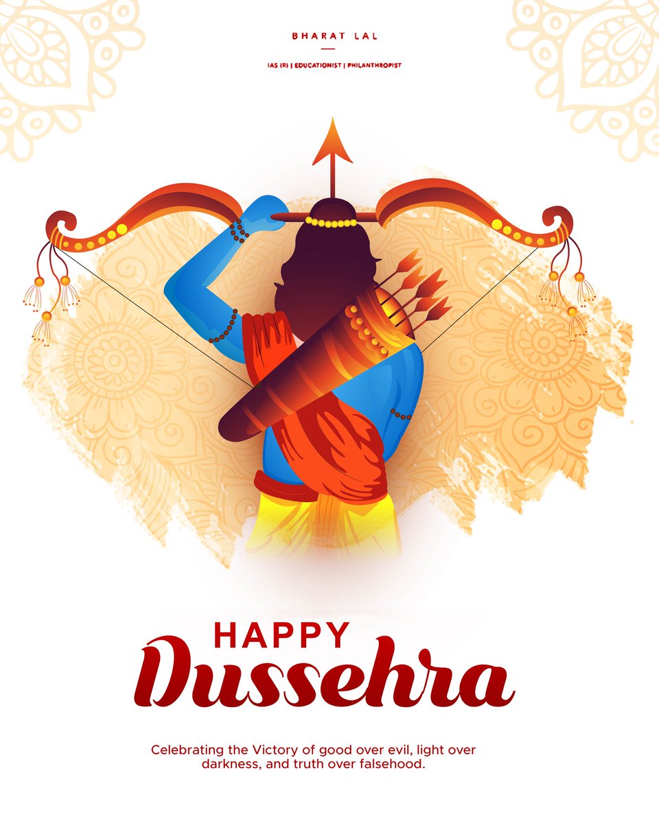 lalbharat57's tweet photo. Celebrating the triumph of good over evil.
#HappyDussehra #BESTIU https://t.co/cM31PB74DL