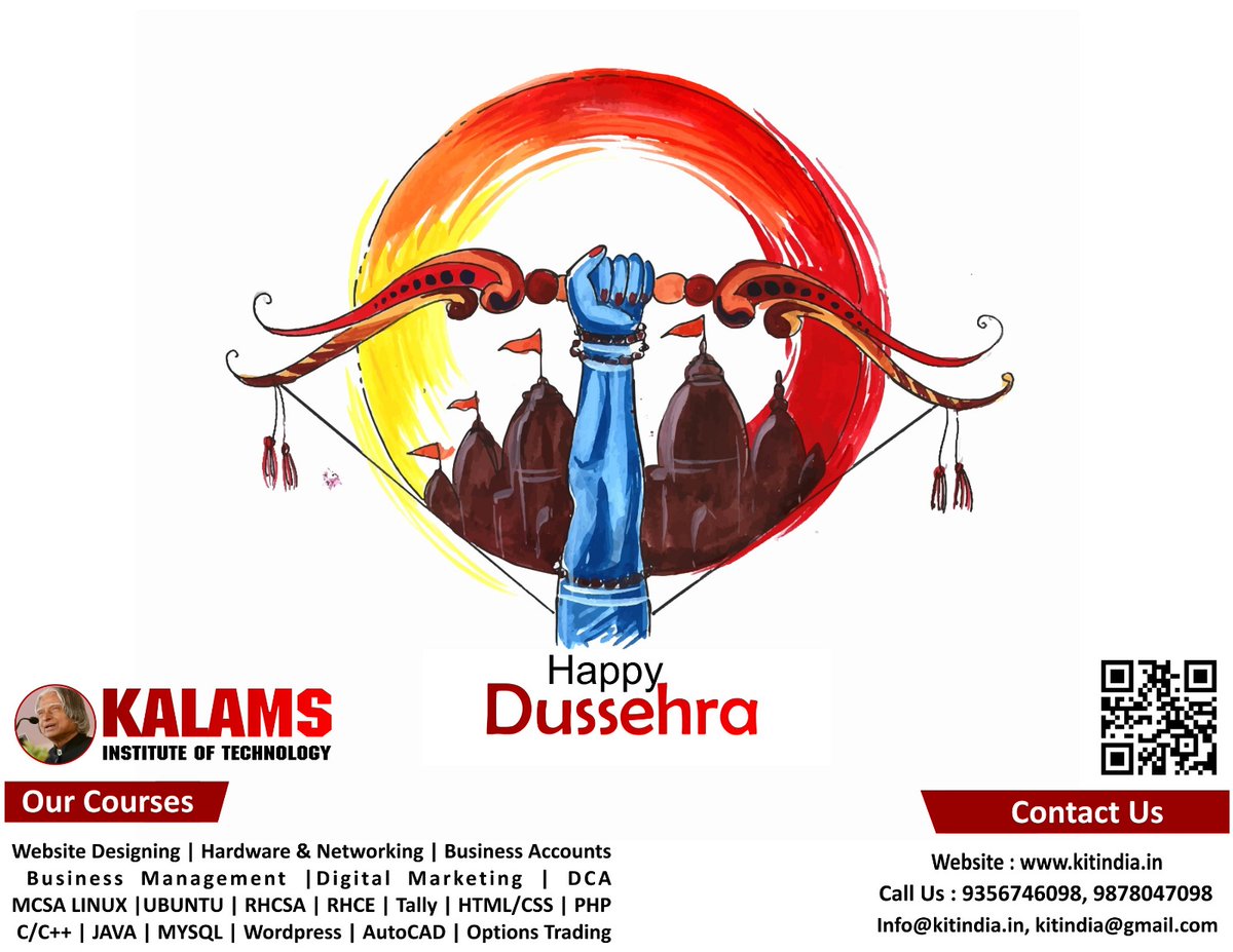 kitindia's tweet photo. Happy Dussehra to all 
#HappyDussehra
#KalamsVision #KitIndia https://t.co/nZIq74fO0U