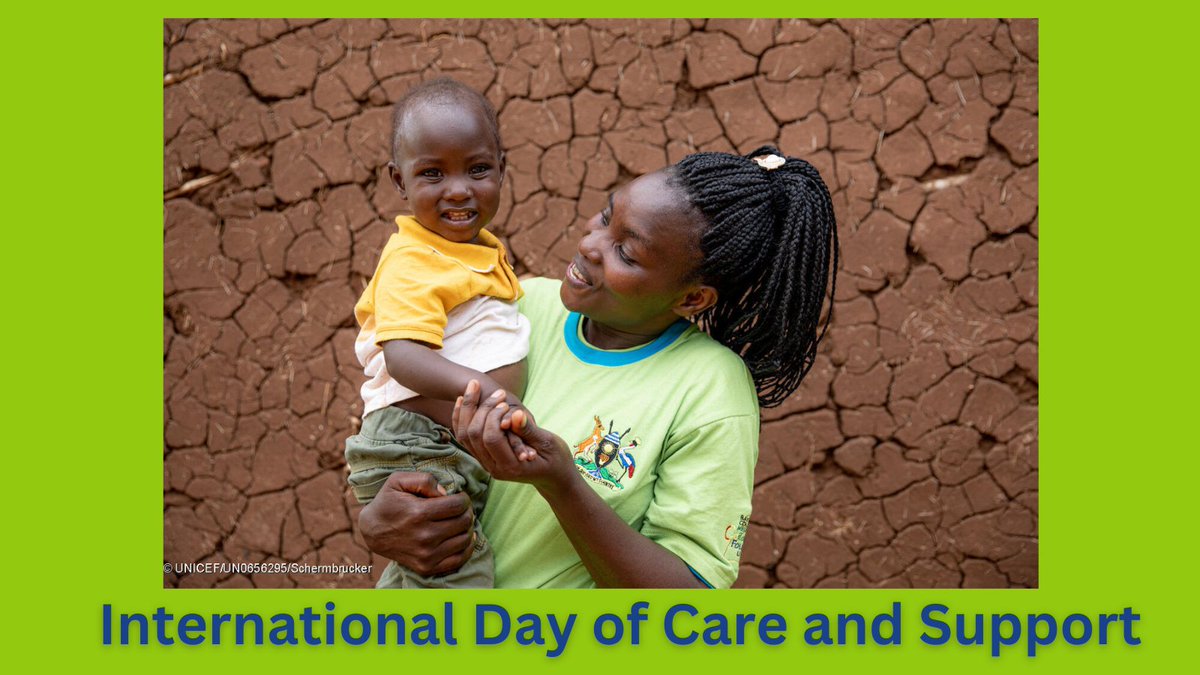 Women perform 76.2% of the total amount of unpaid care work such as #childcare, 3.2 times more time than men. The first-ever International Day of Care & Support is on Oct. 29. Reach out to a caregiver to show your love and support! #TimeToCare&Support