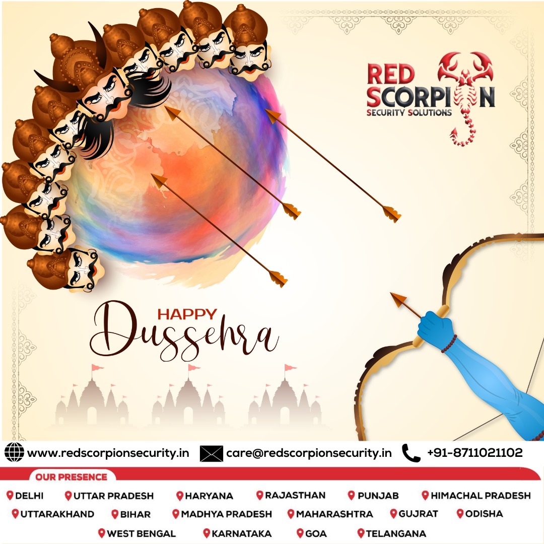 RedScorpionSec1's tweet photo. As Dussehra dawns, may the protective shield of a #RedScorpion π·π· always keep your security strong and secure. Warm Dussehra wishes! π·π·
Happy Dussehra (Vijayadashami)
#dussehra #dussehra2023 #vijayadashami #redscorpionsecurity https://t.co/e4mepAvU6a