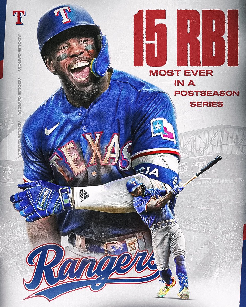 Adolis García had a series for the ages. 🔥 #ALCS