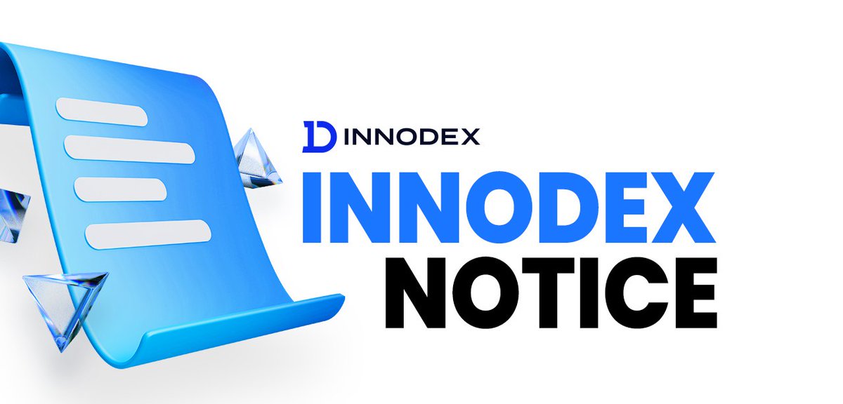 📣 INNODEX Server Maintenance Notice

The server maintenance for INNODEX source update and pre-check will be proceeds as follows.

📌 Maintenance time: October 25th, 2023 5:00AM ~ October 26th, 00:00AM (UTC)

Please note when using INNODEX.

Thank you.