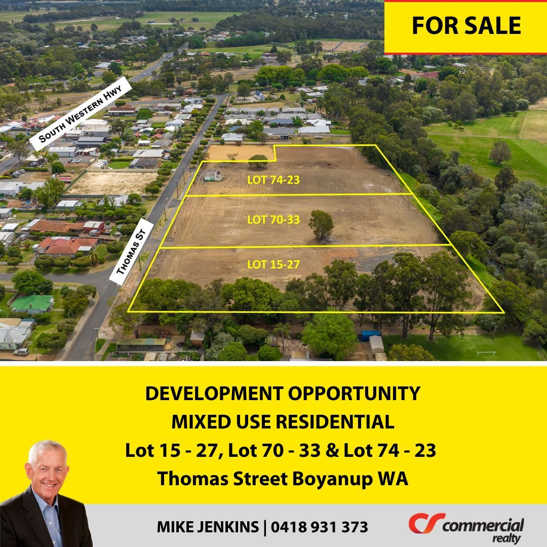 mejenko's tweet photo. FOR SALE | 3 x Mixed Use Residential Block | Located in Boyanup WA | Contact Exclusive Agent Mike Jenkins on 0418 931 373 for more information or via https://t.co/RGpMsfuw5j #boyanup #forsale #vacantblocks #comrealty #commercial #realestatecommercial https://t.co/CmjeVve0Ac