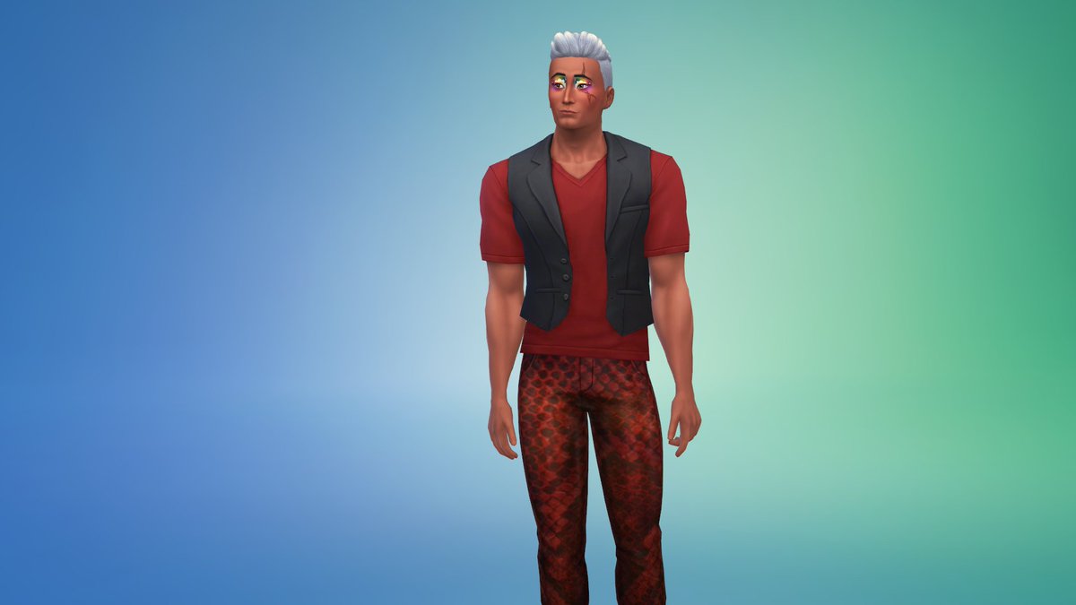 Daedriyth404's tweet photo. Mostly if you can remake his face please. For some reason his scar isn't even showing up anymore. #TS4 #TheSims4 #ts4cas #ts4help https://t.co/I9h1LkT3oB