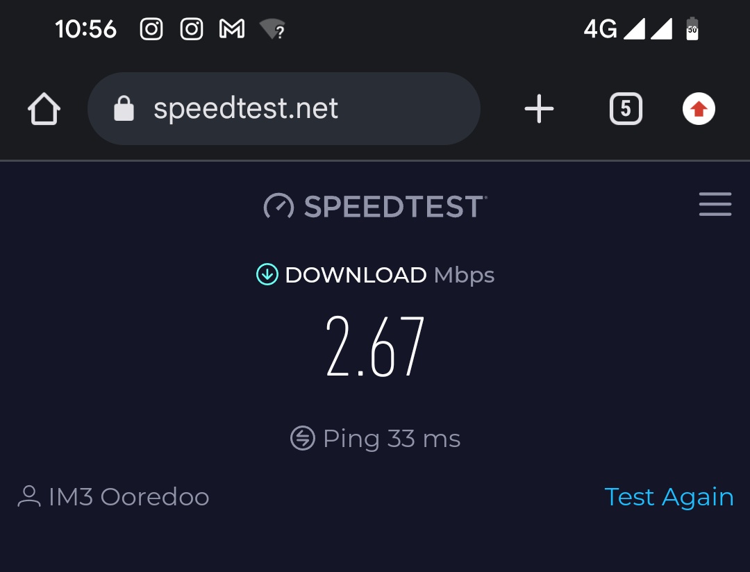 fadhil158's tweet photo. @indosat @IndosatCare masa speednya segini terus sih, minimal 10Mbps kali https://t.co/SCfguoSoX5