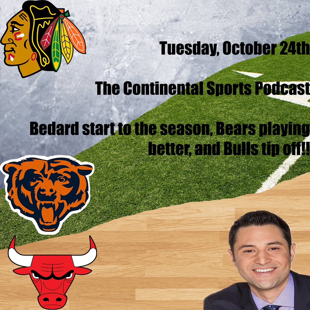NEW EP tomorrow🚨. @MikeBermanNBC joins us to break down #connorbedard season opener, #ChicagoBears improving, and #ChicagoBulls start to the season!!

See you there!

Apple podcasts-tinyurl.com/4mym7hcd 
Spotify- tinyurl.com/44spr9j9