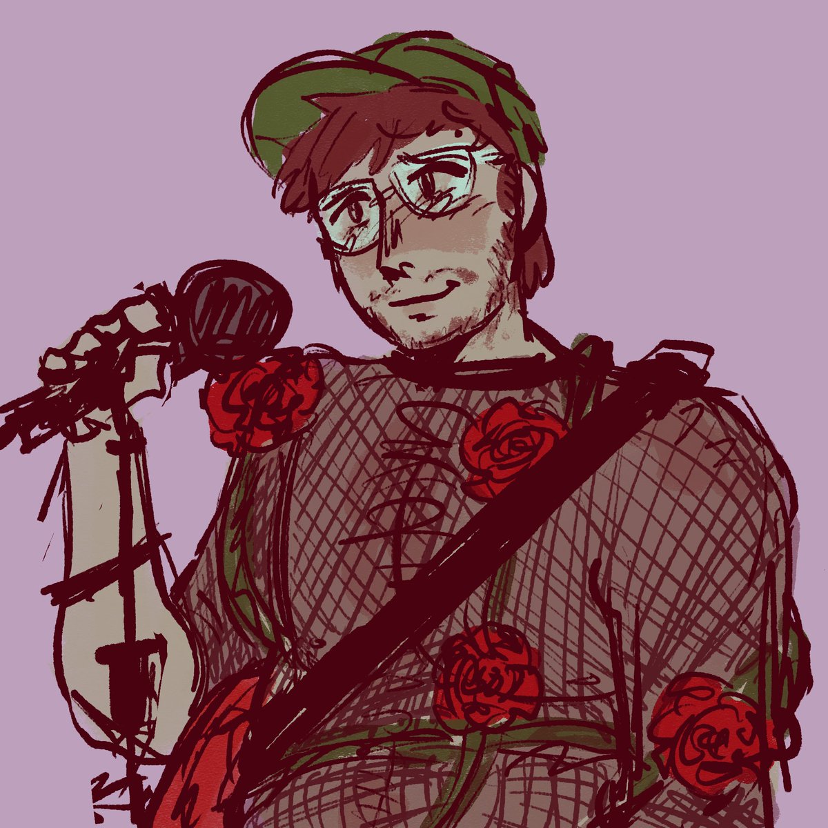 angelsarrm's tweet photo. when will it be patrick's turn with the rose harness https://t.co/g043ONJoof