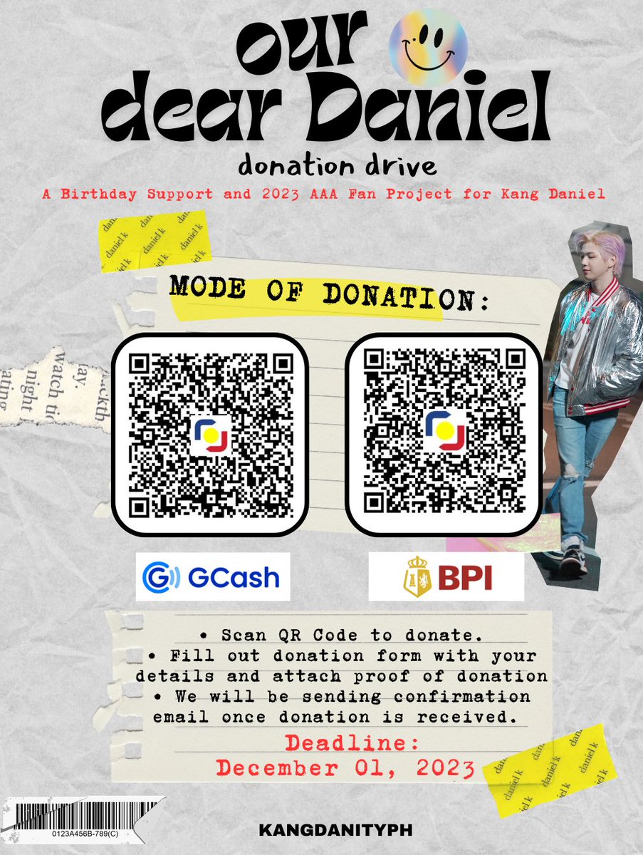 kangdanityph's tweet photo. ๐๐พ๐ป ๐๐ฎ๐ช๐ป ๐๐ช๐ท๐ฒ๐ฎ๐ต
A Birthday Support and 2023 AAA Fan Project for #KangDaniel - Donation Drive
Danity, help us raise funds to make our AAA project and birthday support for Daniel a realization. Donate now ๐
Form:
๐https://t.co/ClvRxJ8ey7
๐๏ธ12.01
#OurDearDaniel https://t.co/cm16fTTOi8