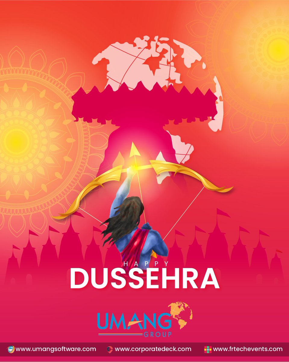 Let's celebrate the victory of good over evil on this auspicious occasion of Dussehra. Happy Dussehra!

#Dussehra #FestivalOfVictory #Dussehra2023