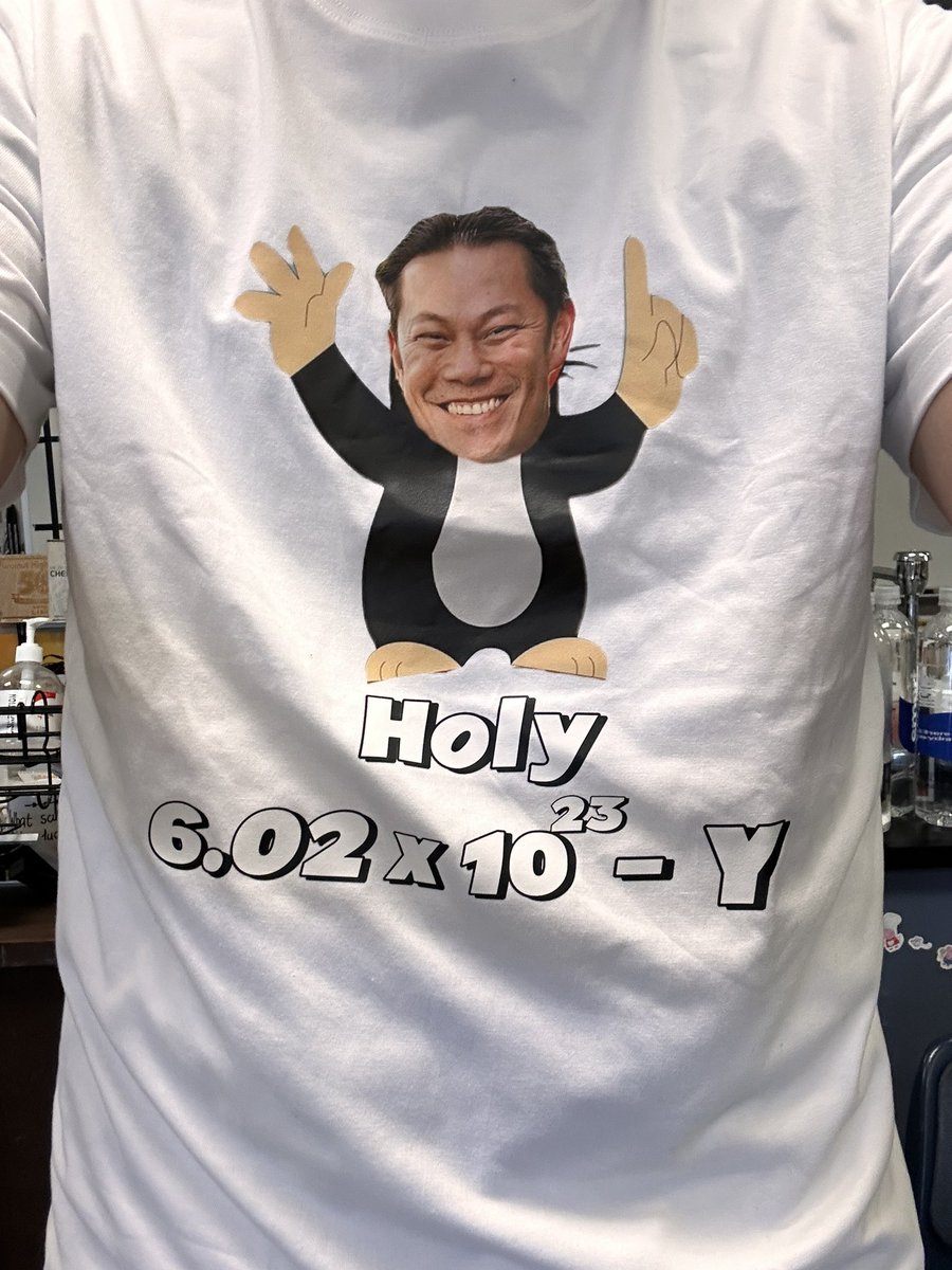 Happy mole day to all!  Had some firsts this year.  A live duet (with harmony), a murder mystery and this shirt with my face on a mole.  Hope everyone had fun today!