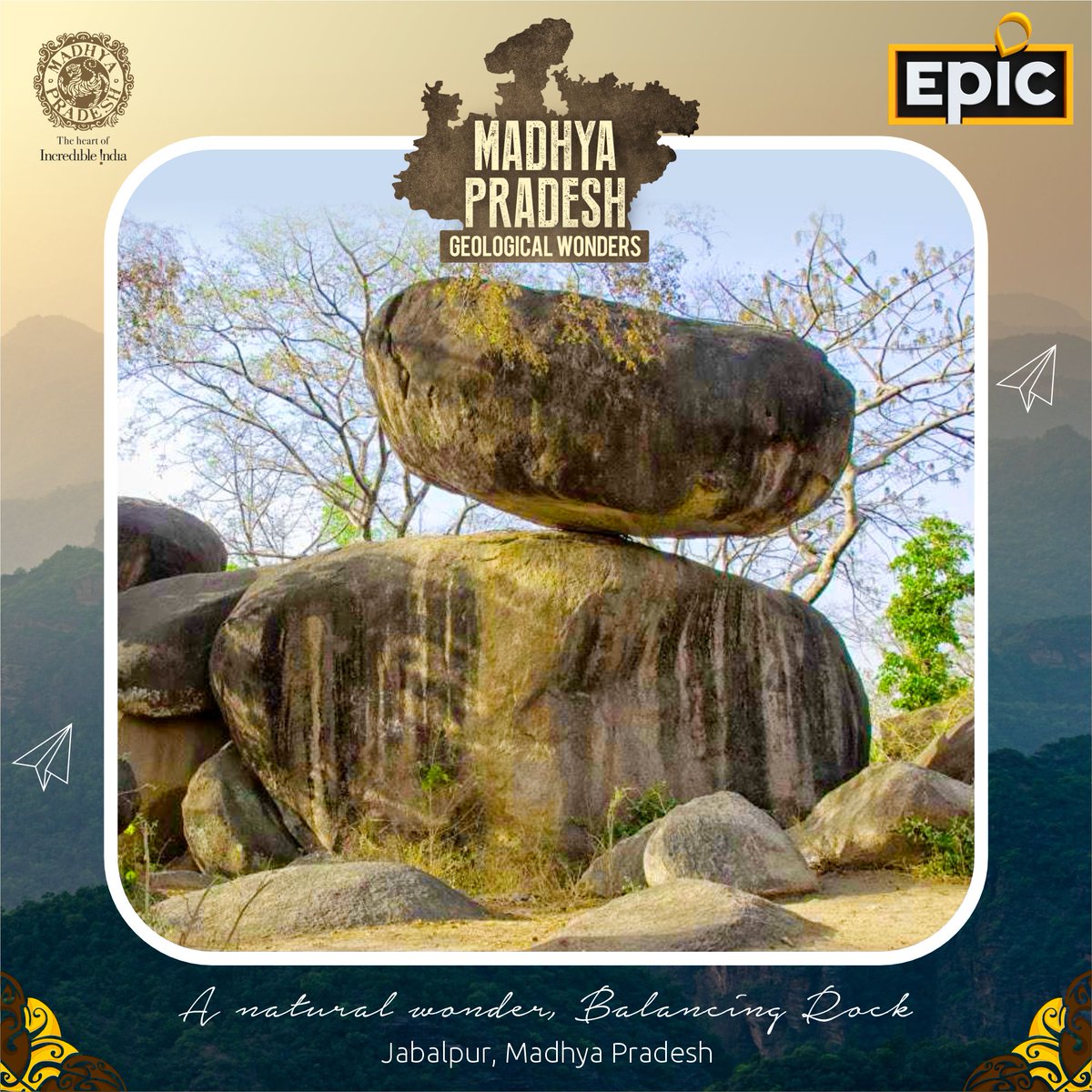 Epic Channel India (@epicchannelin) on Twitter photo The Balancing Rocks of Jabalpur are absolutely incredible! ๐คฉ They defy gravity and stand tall, defying all odds! ๐ฒ These ancient marvels are a true testament to the wonders of nature. #JabalpurRocks #NatureIsAmazing #MindBlown ๐๐ชจ๐ซ <a href="/MPTourism/">Madhya Pradesh Tourism</a> <a href="/theepicon/">EPIC ON</a> <a href="/avinashsachdev4/">Avinash Sachdev</a> The Balancing Rocks of Jabalpur are absolutely incredible! ๐คฉ They defy gravity and stand tall, defying all odds! ๐ฒ These ancient marvels are a true testament to the wonders of nature. #JabalpurRocks #NatureIsAmazing #MindBlown ๐๐ชจ๐ซ <a href="/MPTourism/">Madhya Pradesh Tourism</a> <a href="/theepicon/">EPIC ON</a> <a href="/avinashsachdev4/">Avinash Sachdev</a>