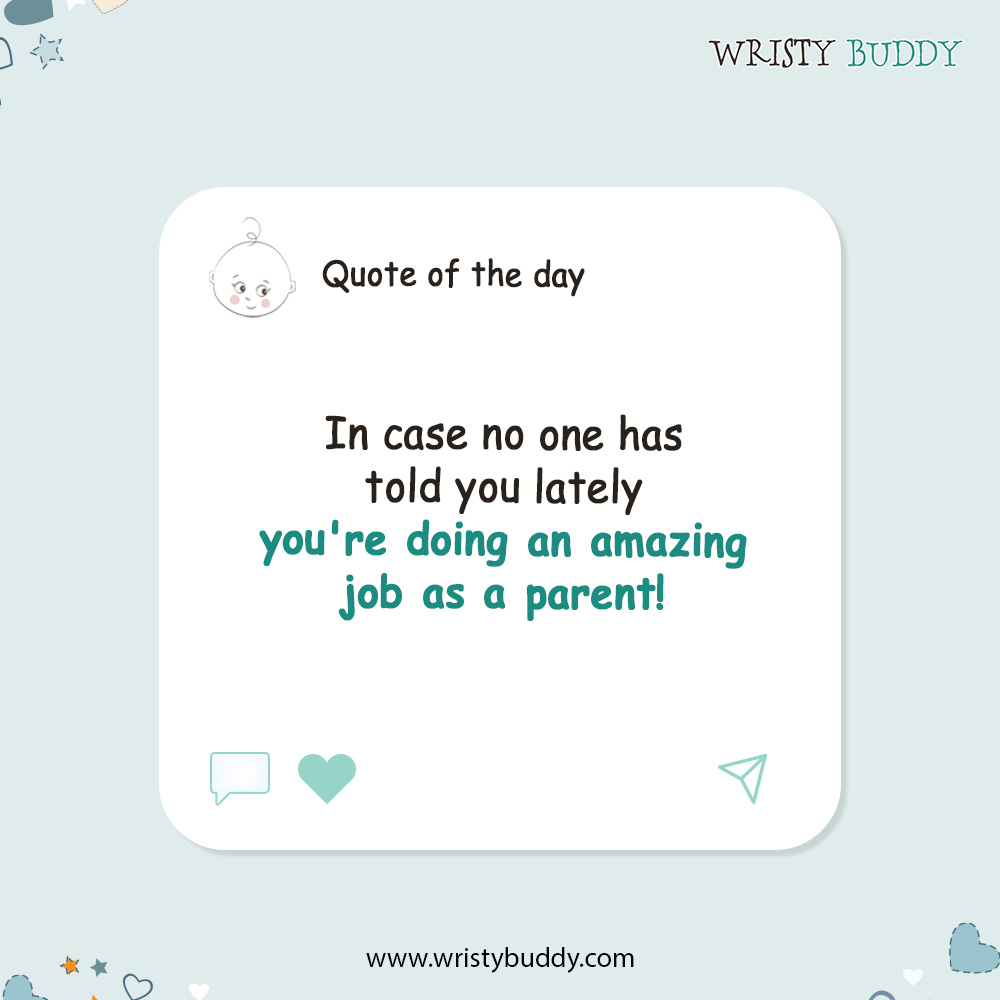 IWristybuddy's tweet image. You&apos;re an incredible parent, and your love shines brightly every day. Keep up the fantastic work!
#wristybuddy #babyteethers #teethingbaby #teethingrelief #babycare #teethertoy #babyteethingtoy