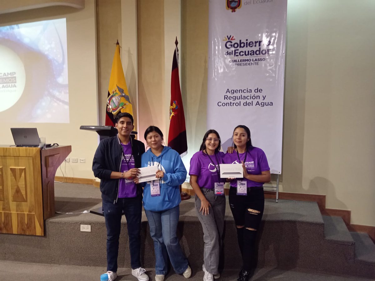 Angeles99777937's tweet image. El fin de semana participamos del 1re Bootcamp Innovemos por el Agua 2023. Se presentó una serie de proyectos innovadores, con las principales temáticas de Tecnología, calidad del agua y sostenibilidad. 

Gracias
@Ambiente_Ec 
#ARCA
#Bootcamp2023