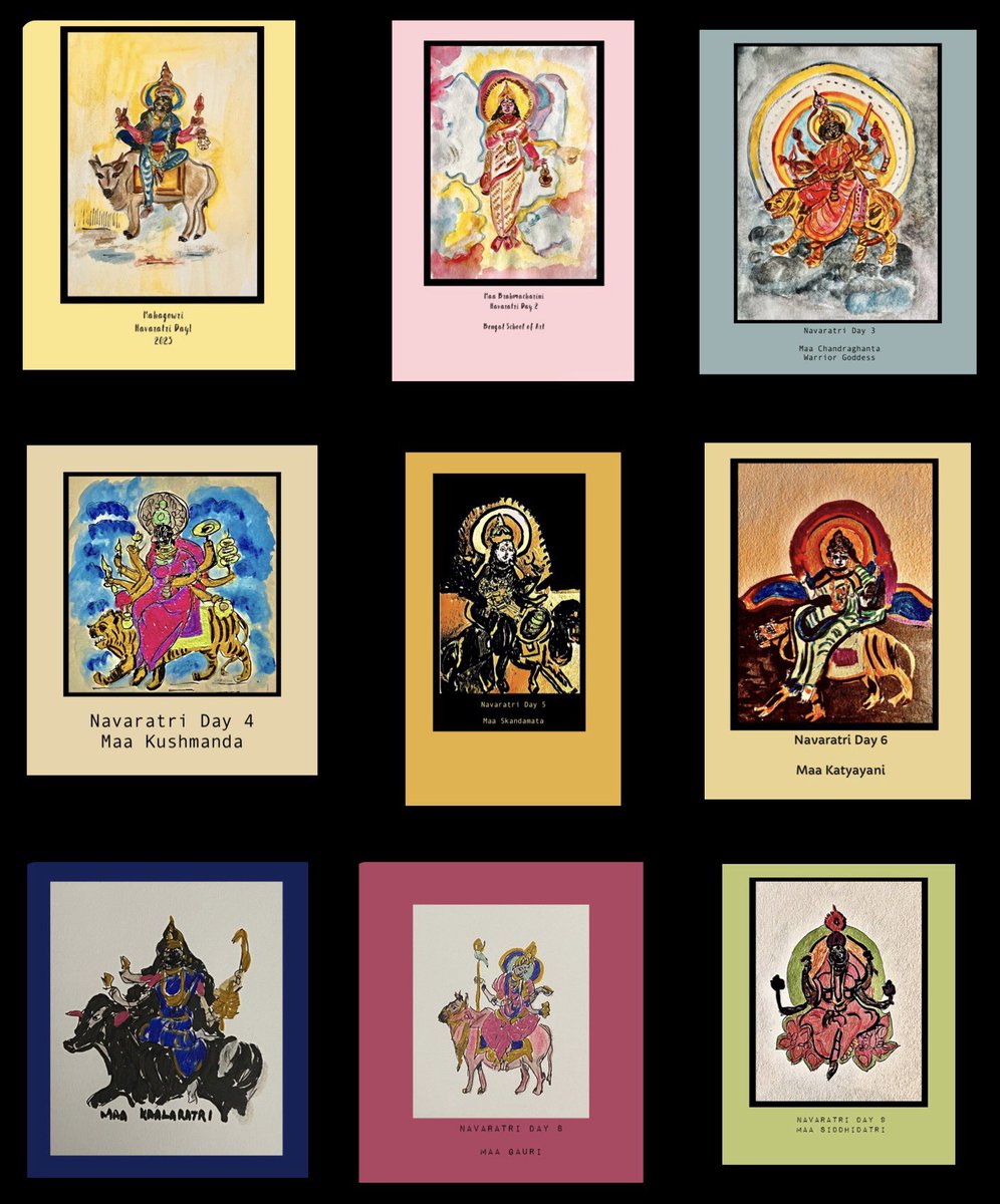 N_sujatha08's tweet photo. Hand painted - #penandink #metallicpens #watercolor #mixedmedia #Dussehra2023 https://t.co/WJXw0vGjJV