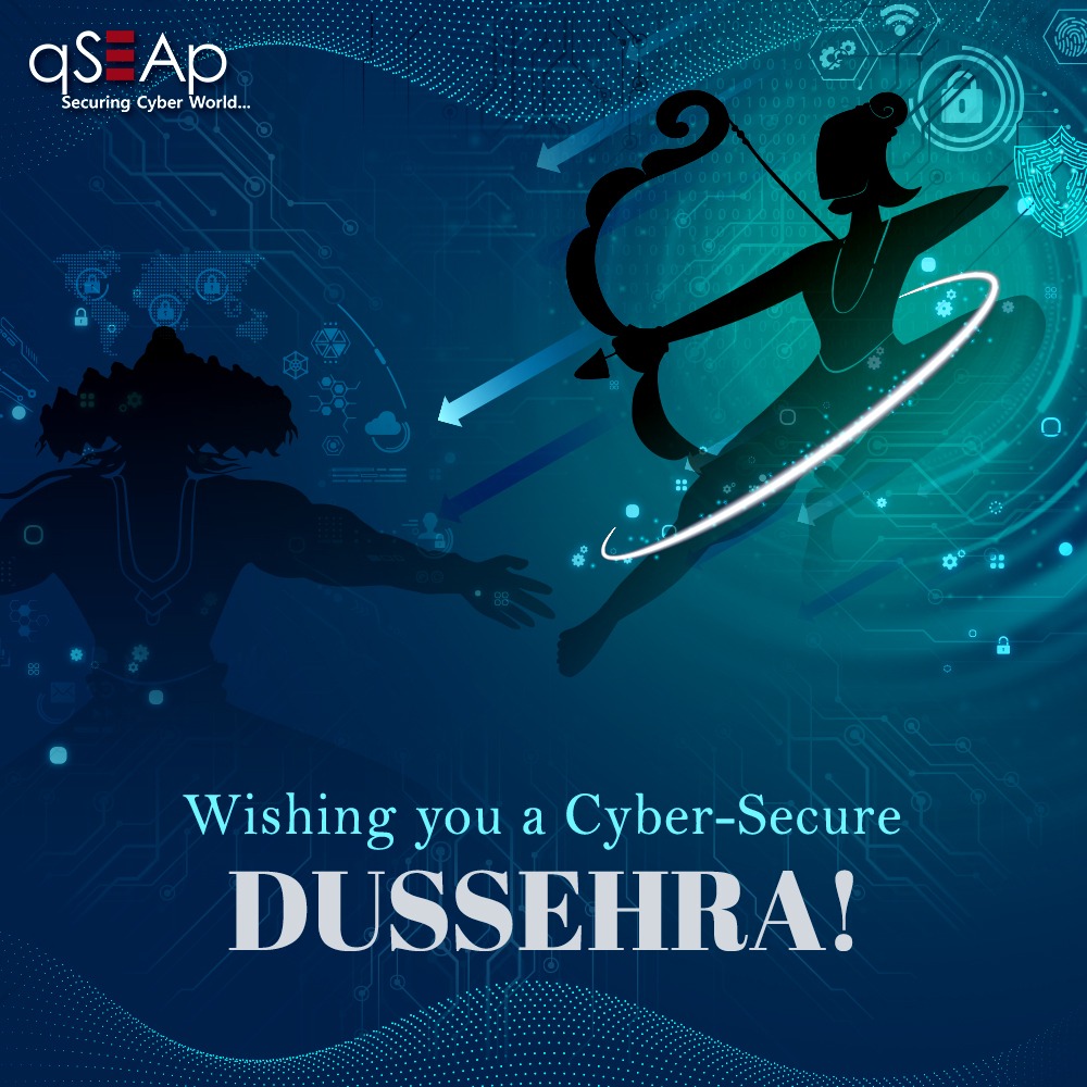 QseapInfotech's tweet photo. Wishing you a prosperous #Dussehra filled with triumph and joy! Let the victory of good over evil serve as a reminder to strengthen our cybersecurity defenses, ensuring a secure digital future for all.
#qSEAp #Cybersecurity #DurgaPuja #Vijayadashami #BeCyberSafe #Wishes https://t.co/6U3xhnNJFT