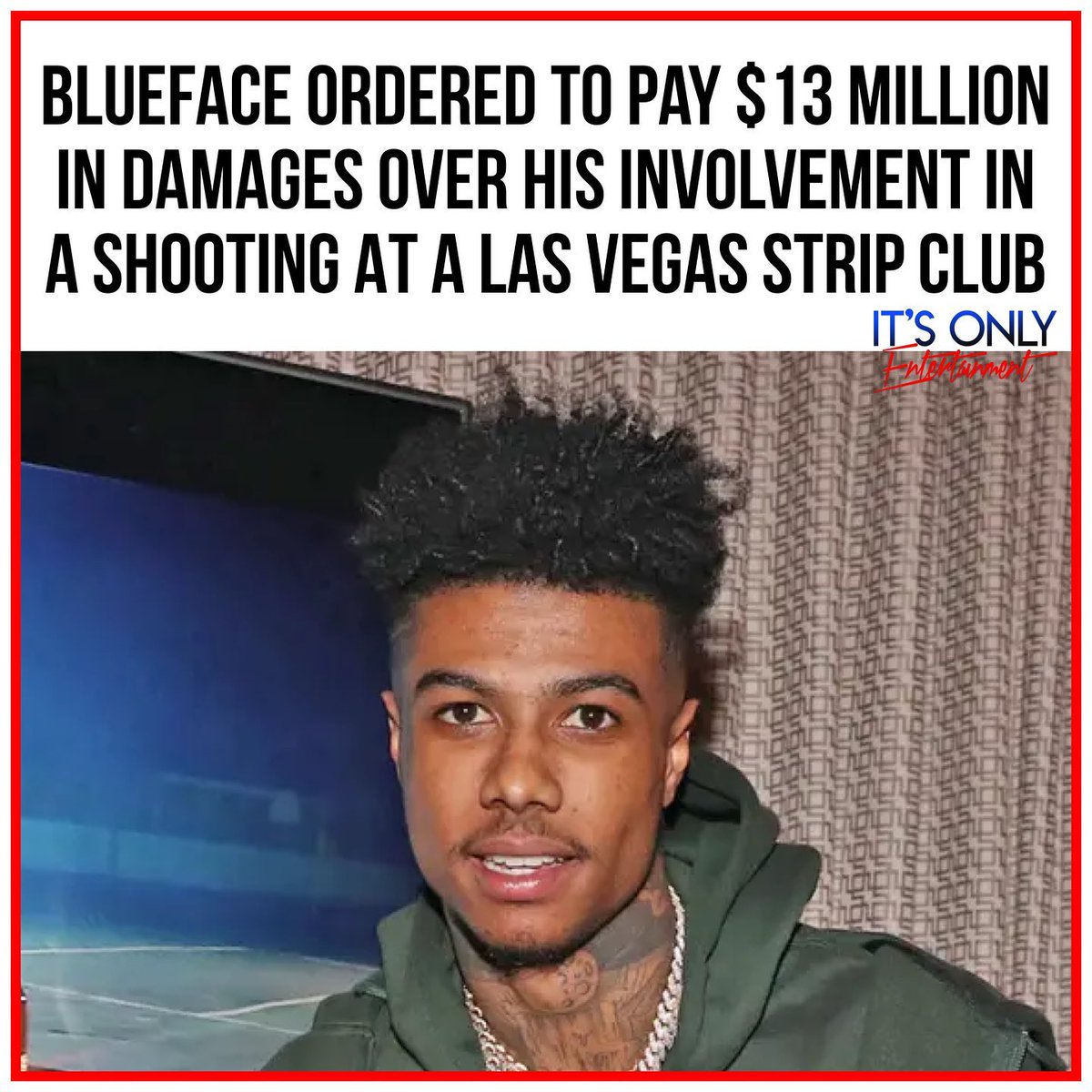 QueenPushPull's tweet image. Currently on probation for the shooting @ Euphoric Gentleman’s Club in Las Vegas. Owner claims they were shut down since Nov. 2022. #Blueface ordered to pay $13M to the owner.
$12.6M in lost revenue, lease damages of $198K, $84k in payroll expenses to employees who had to be paid