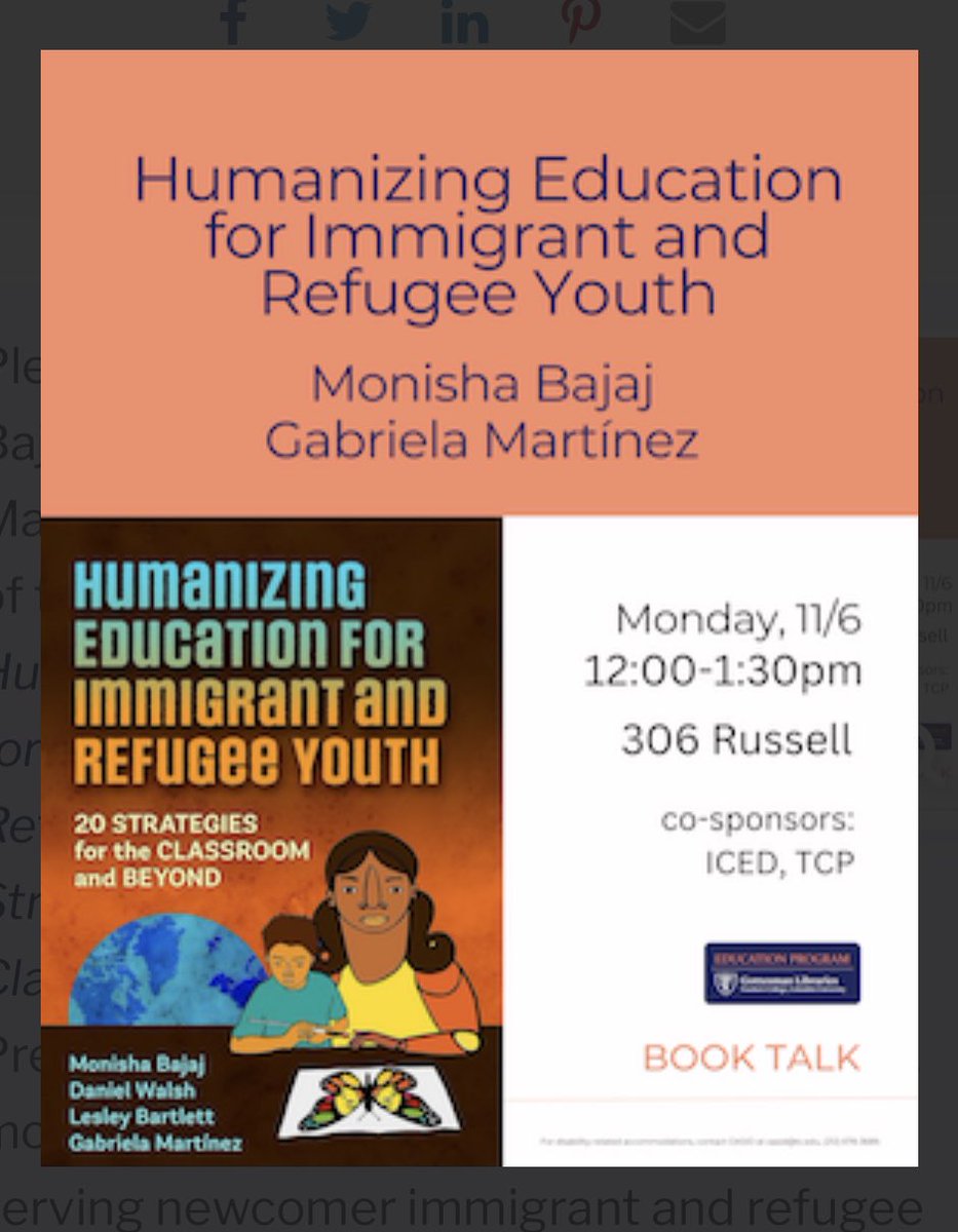 Humanizing Education for Immigrant & Refugee Youth tweet media