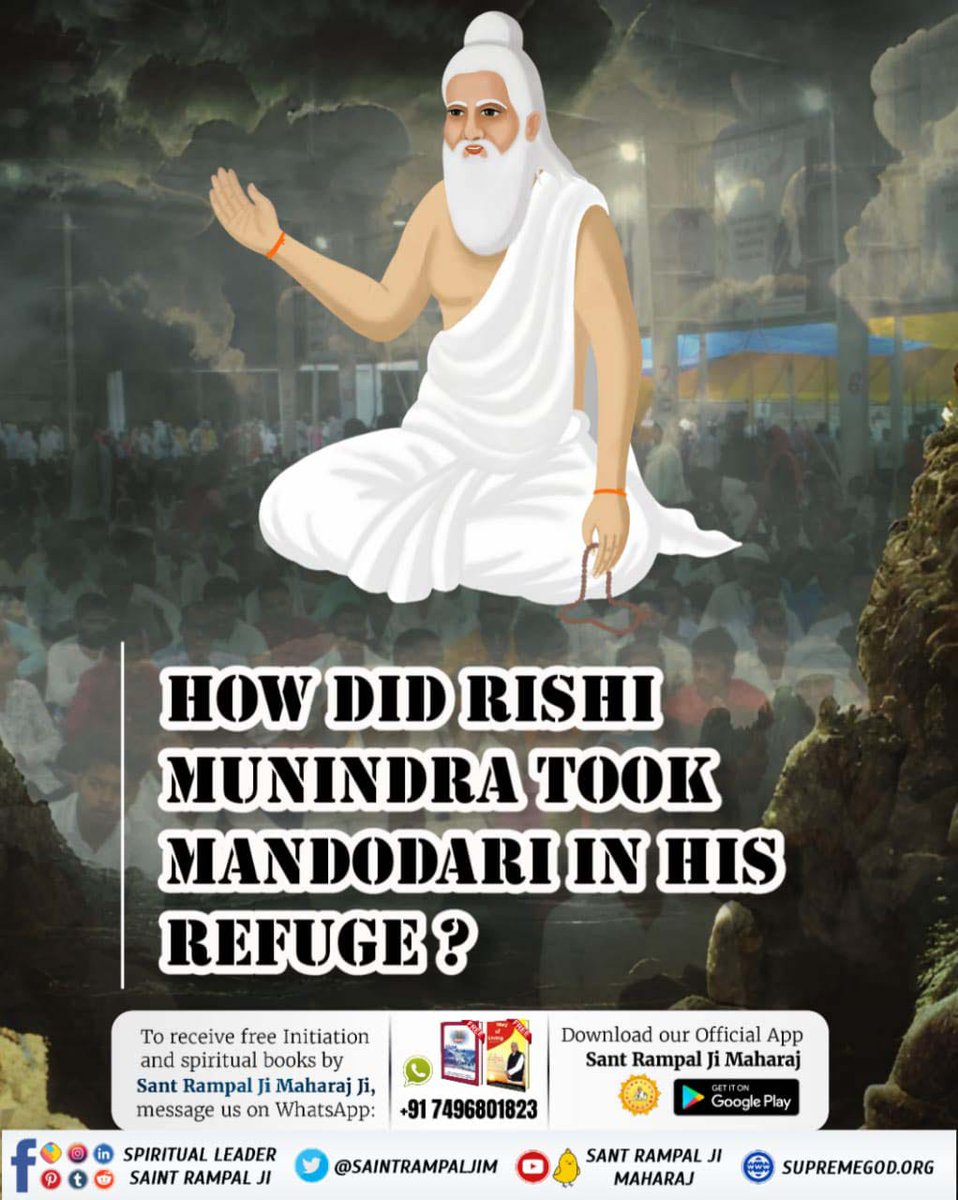 #SpiritualMessageOnDussehra
Do you know that Ravana's wife Mandodari asked God Kabir Saheb Ji, who came in the form of Munindra in Treta Yuga, to take her husband Ravana also under his shelter.  But arrogant Ravana did not agree and fell.
 Sant Rampal Ji Maharaj