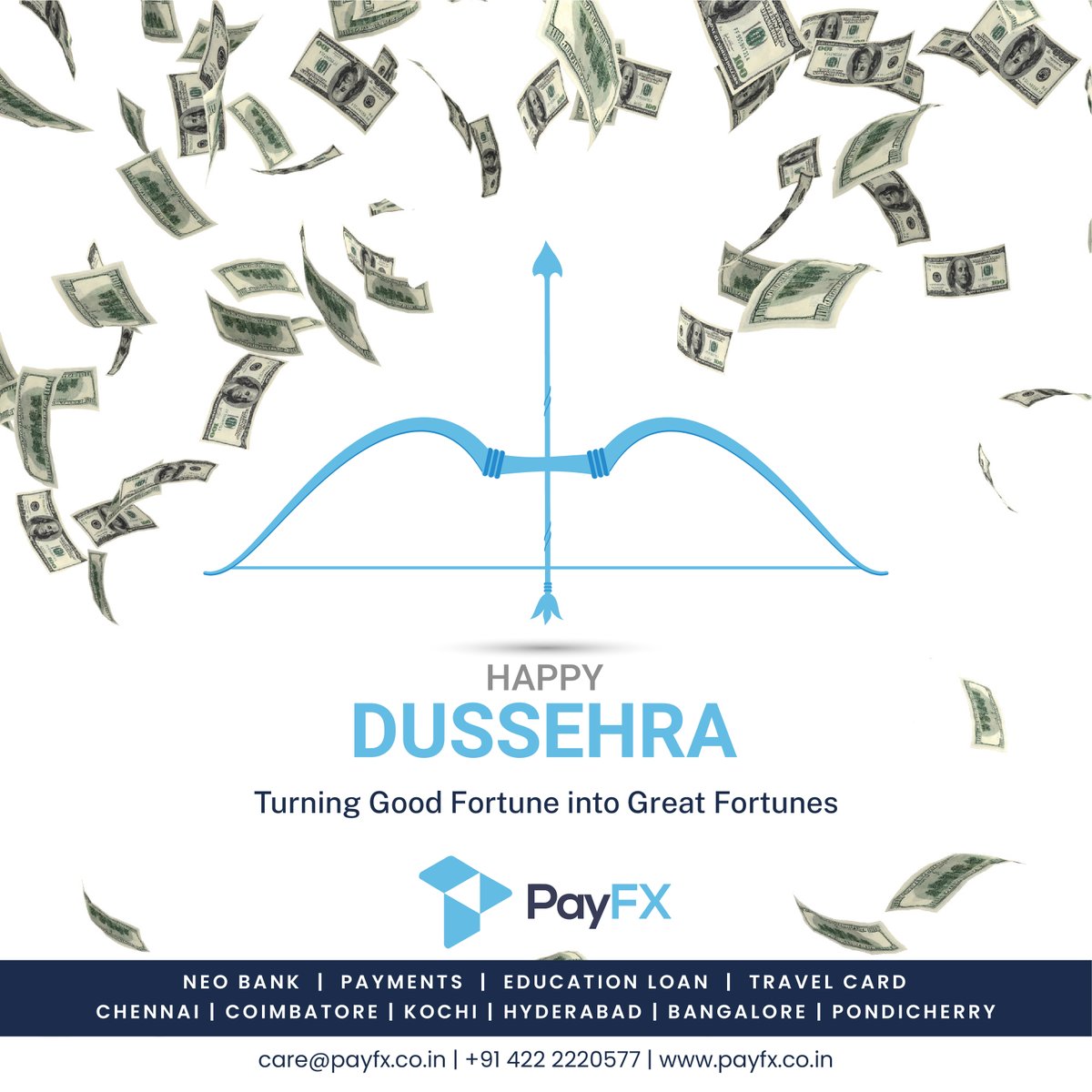 payfxcbe's tweet photo. Happy Dusshera!

Turning Good Fortune into Great Fortunes.

#dusshera #goodfortune #greatfortune #goodvibe #dusshera #payfx #finance #celebration #dusshera #dusshera💥 #dussheramela #finance #financejobs #financenews #financetips https://t.co/6br60tmKzG