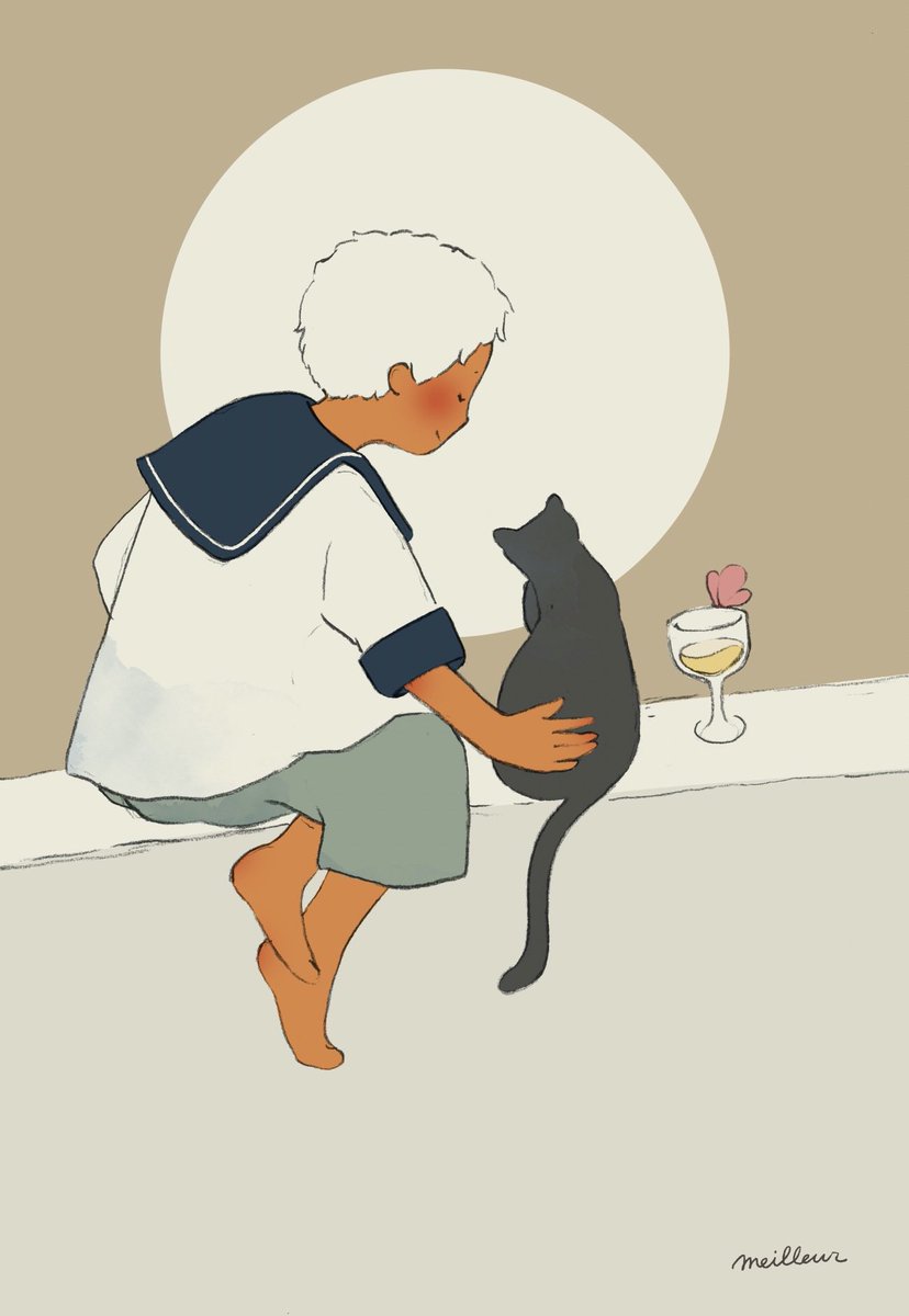 「#このタグを見た人は黙って猫を貼る 」|yoshitomo yokoyama(meilleur)のイラスト