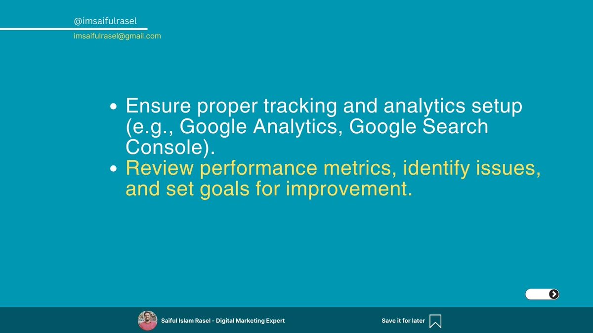 Imsaifulrasel's tweet image. Part:3
Boost your website&apos;s performance with a comprehensive SEO audit today! #SEOaudit #SEOaudit
#WebsiteAnalysis
#SEOTips
#DigitalMarketing
#SEOStrategy
#SearchEngineOptimization
#OnlineVisibility
#WebsiteHealth
#AuditYourSite
#OptimizeForSEO
#imsaifulrasel